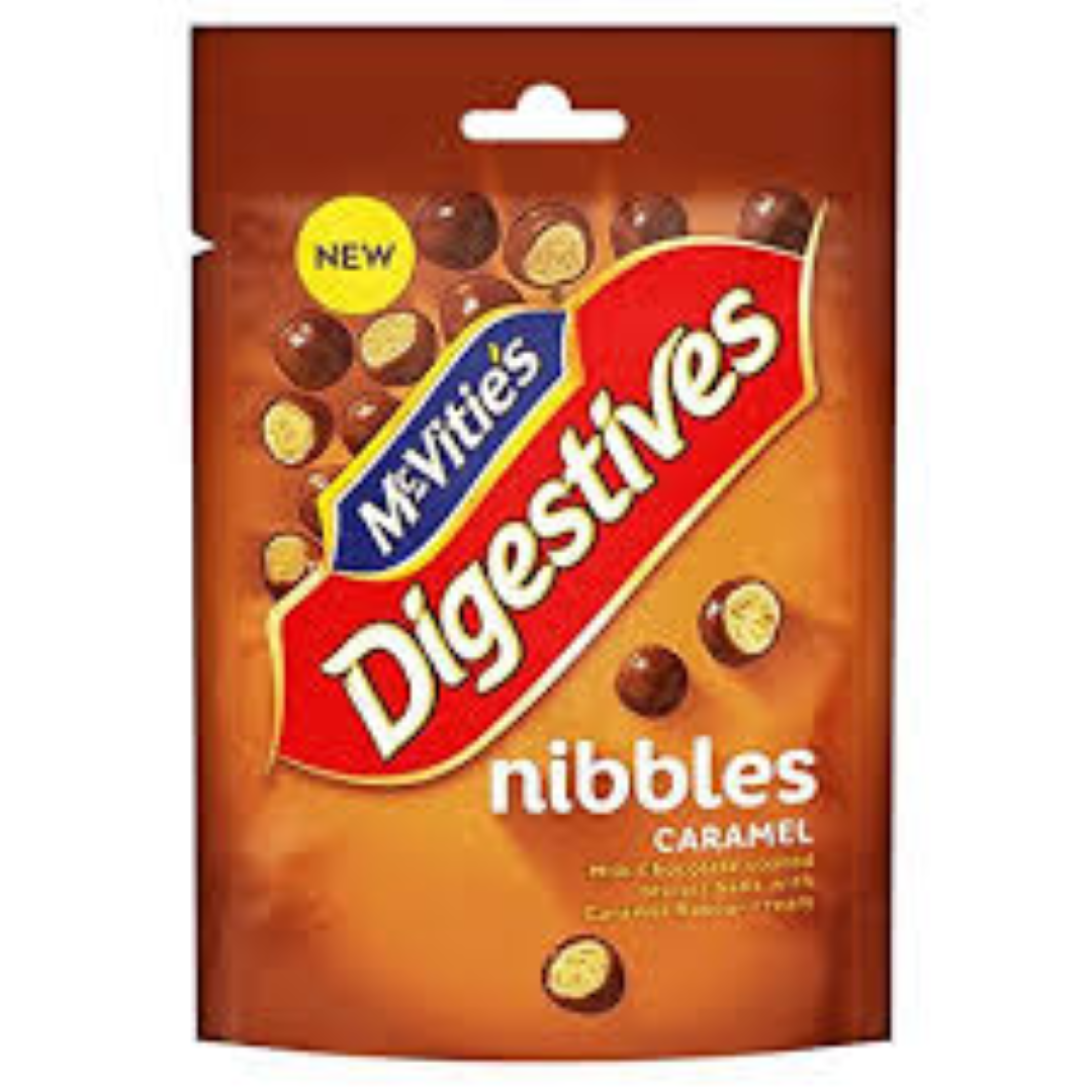 MCVITIES DIGESTIVE NIBBLES CARAMEL 120G